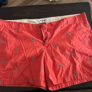 Old Navy Red Women's Shorts with Nautical Print